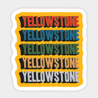 Yellowstone National Park Apparel Sticker